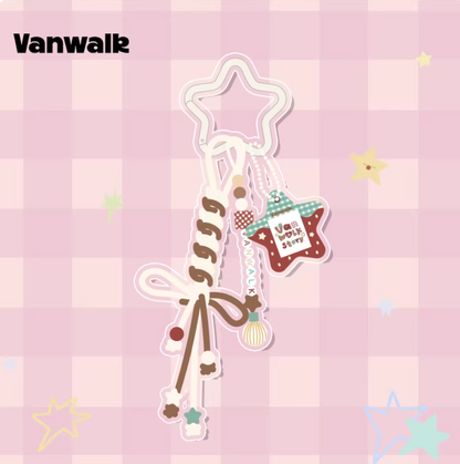 Vanwalk Pinecone Tribe Star Keychain Bag Charm