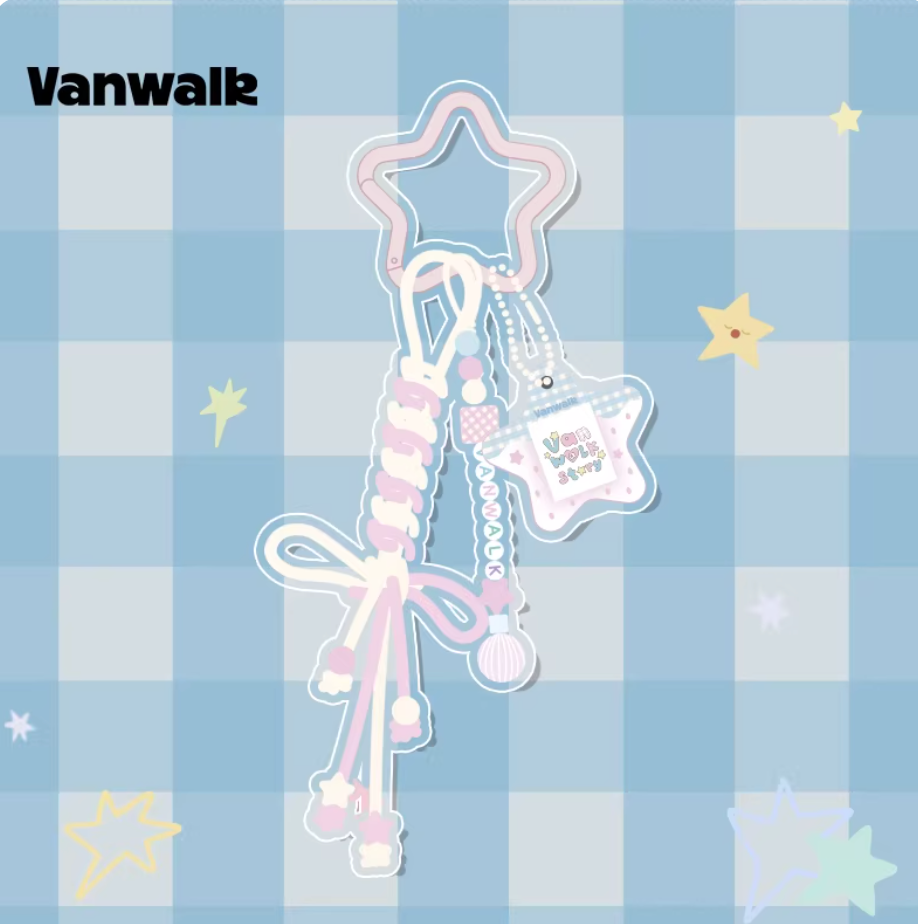 Vanwalk Pinecone Tribe Star Keychain Bag Charm