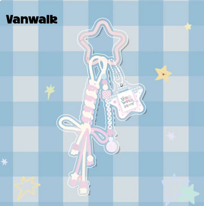 Vanwalk Pinecone Tribe Star Keychain Bag Charm