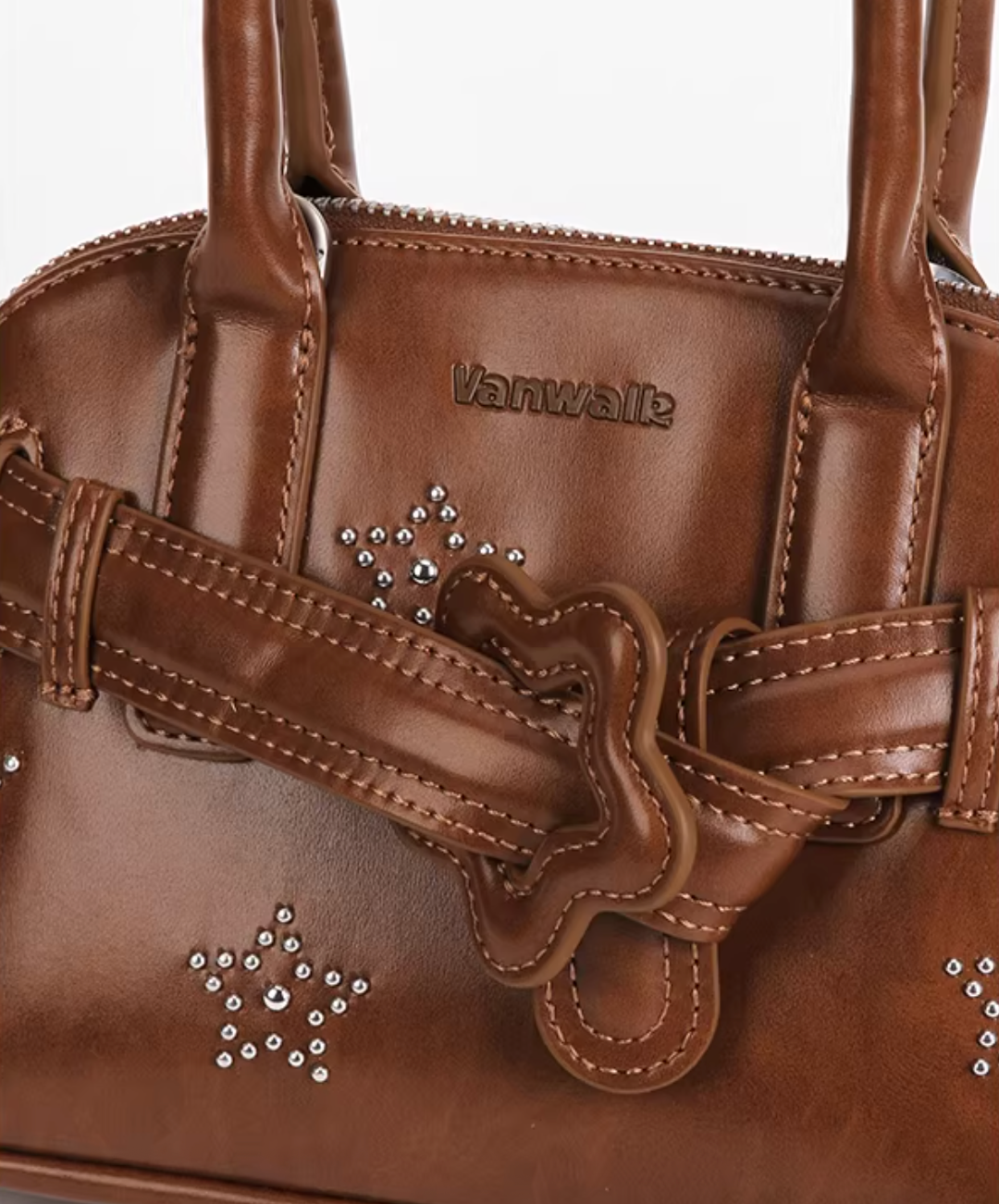 Vanwalk Pinecone Tribe Star Mini Boston Crossbody Bag