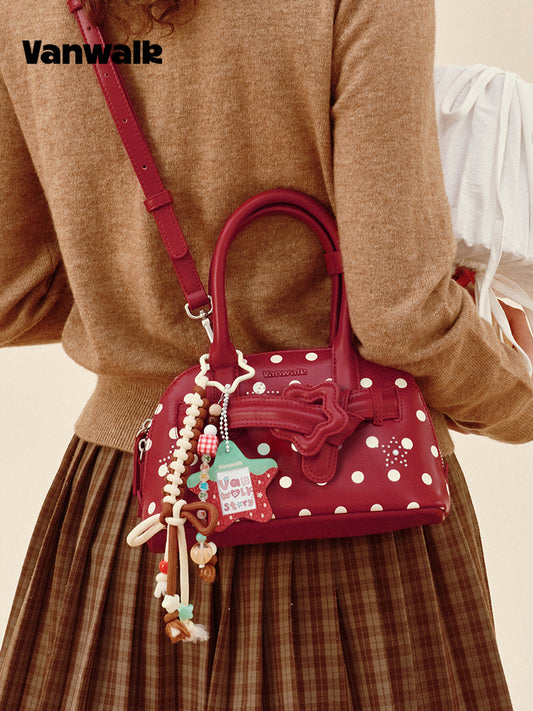 Vanwalk Pinecone Tribe Star Mini Boston Crossbody Bag