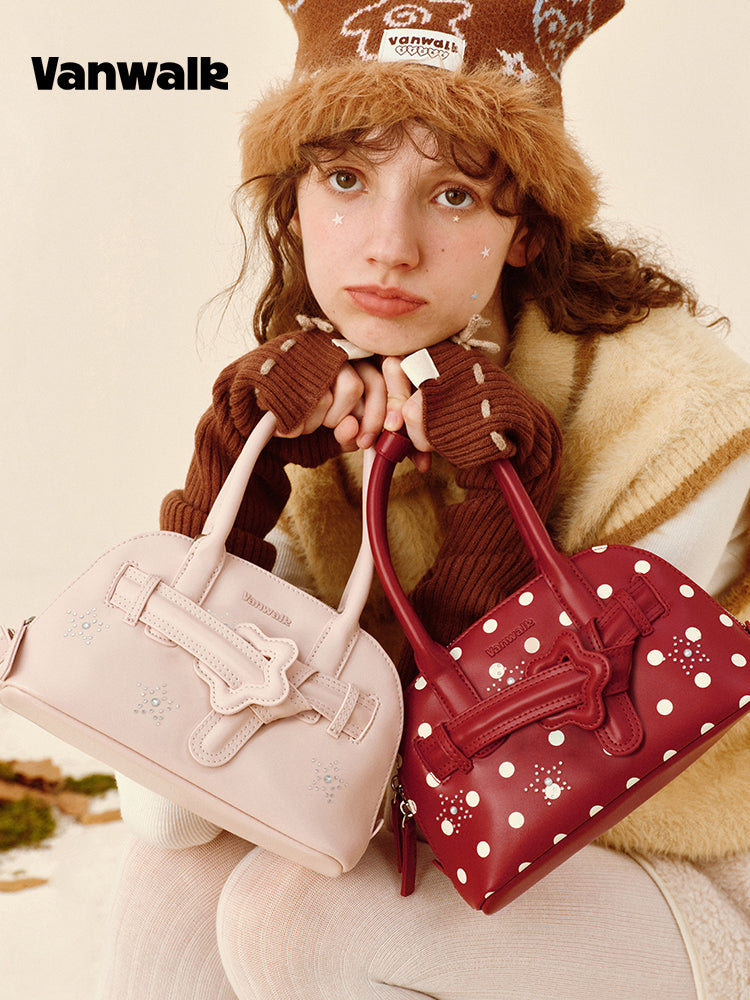 Vanwalk Pinecone Tribe Star Mini Boston Crossbody Bag