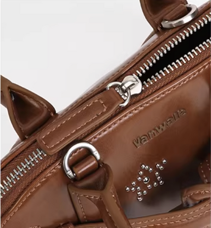 Vanwalk Pinecone Tribe Star Mini Boston Crossbody Bag