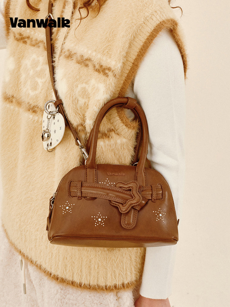 Vanwalk Pinecone Tribe Star Mini Boston Crossbody Bag