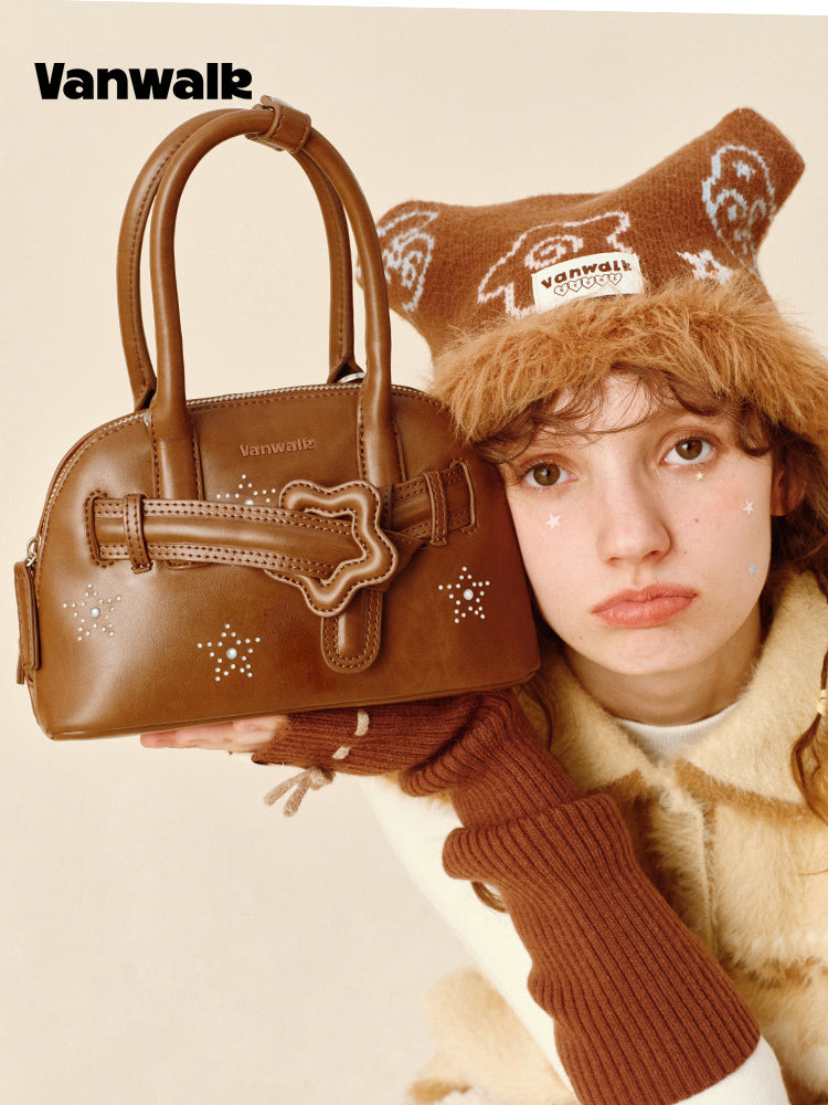 Vanwalk Pinecone Tribe Star Mini Boston Crossbody Bag