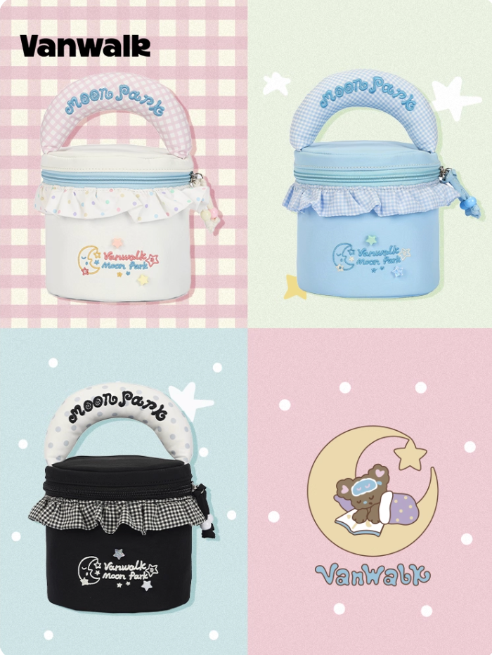 Vanwalk Starry Portable Bucket Makeup Bag