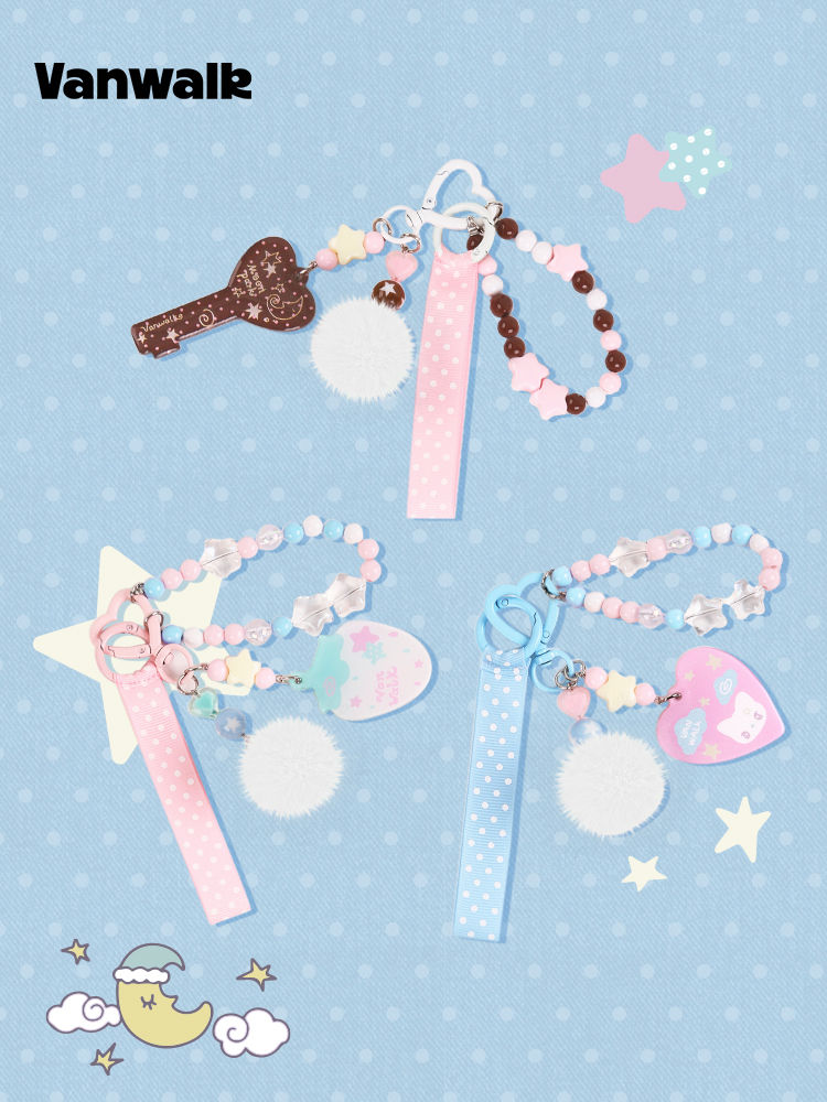 Vanwalk Starry Series Beaded Keychain Bag Charm