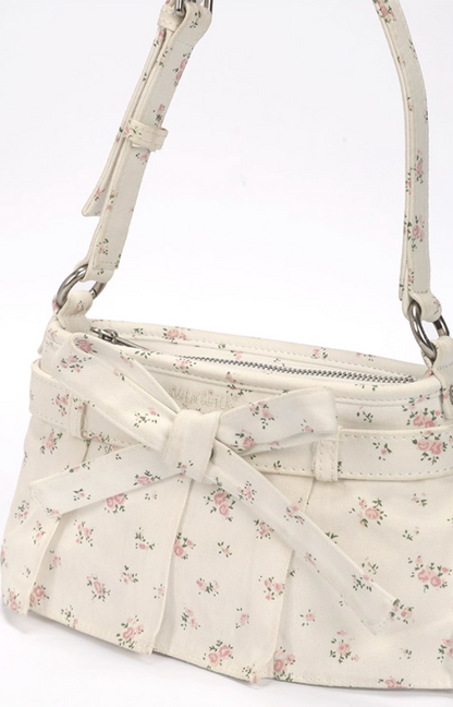 Vanwalk Starry Series Floral Bow Baguette Shoulder Bag