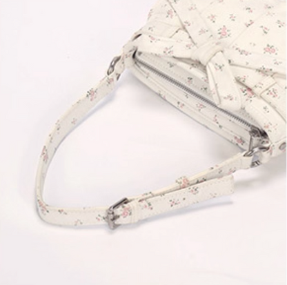 Vanwalk Starry Series Floral Bow Baguette Shoulder Bag