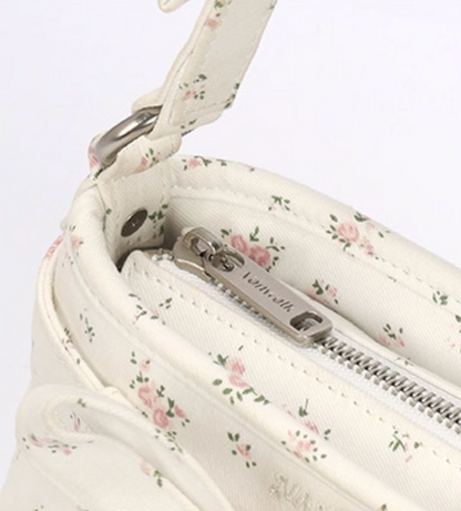 Vanwalk Starry Series Floral Bow Baguette Shoulder Bag