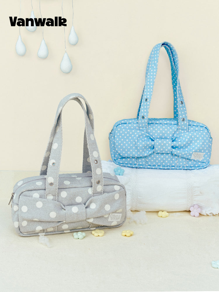 Vanwalk Starry Series Polka Dot Bow Shoulder Bag