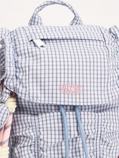 Vanwalk Starry Series Ruffled Drawstring Mini Backpack