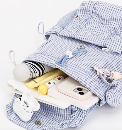 Vanwalk Starry Series Ruffled Drawstring Mini Backpack