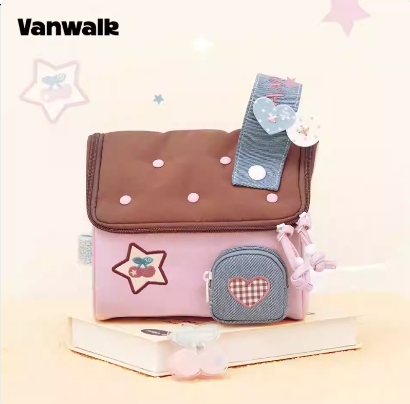Vanwalk Journal House Portable Makeup Pouch | Bag | Three Fleas