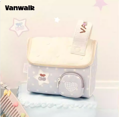 Vanwalk Journal House Portable Makeup Pouch | Bag | Three Fleas
