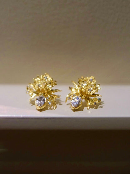 Handmade Vase Silver Earrings