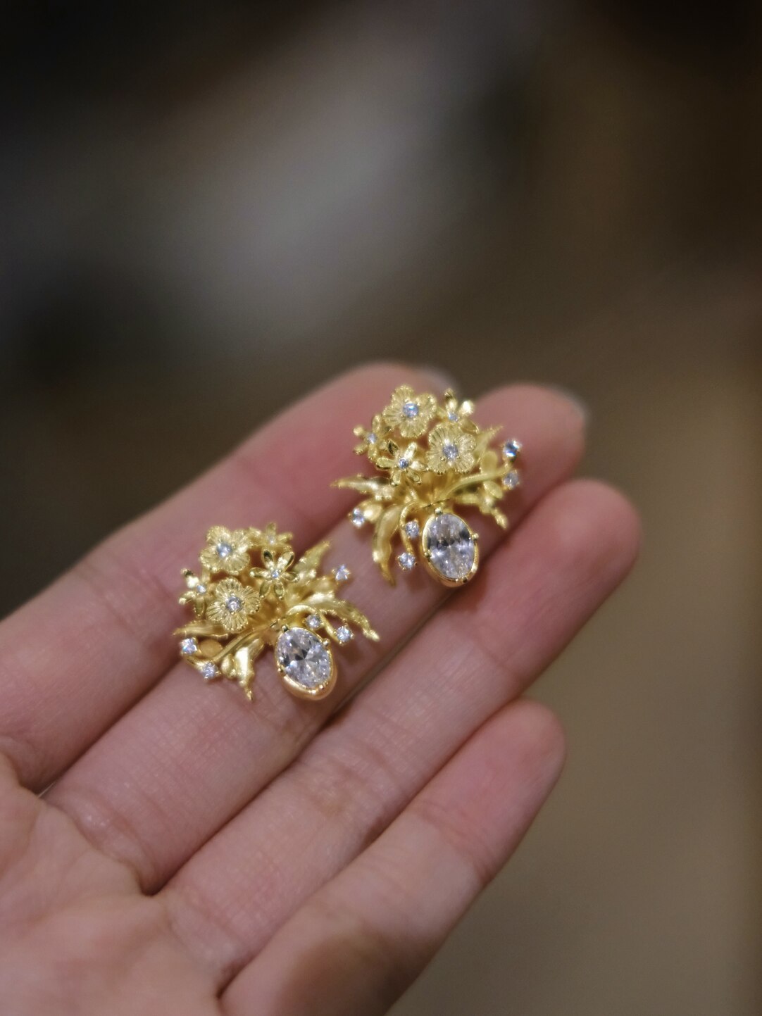 Handmade Vase Silver Earrings