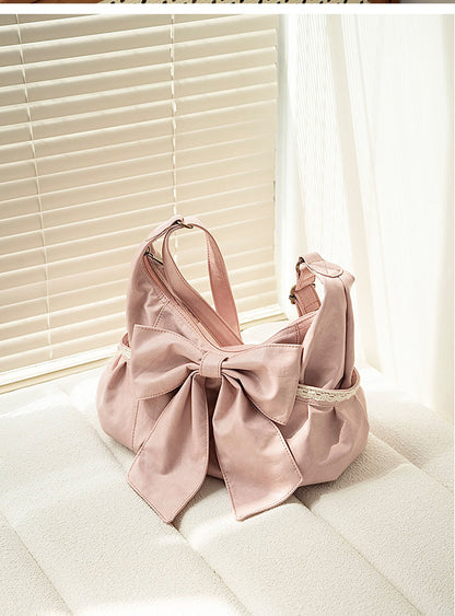 Vintage Bow Lace Shoulder PU Bag | Bag | Three Fleas