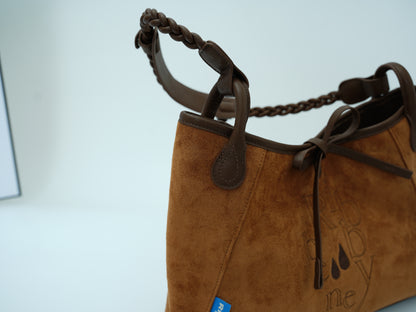 Vintage Braided Handle Hobo Bag