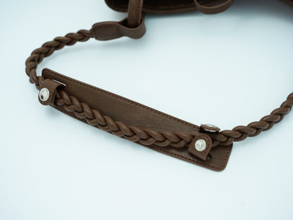 Vintage Braided Handle Hobo Bag