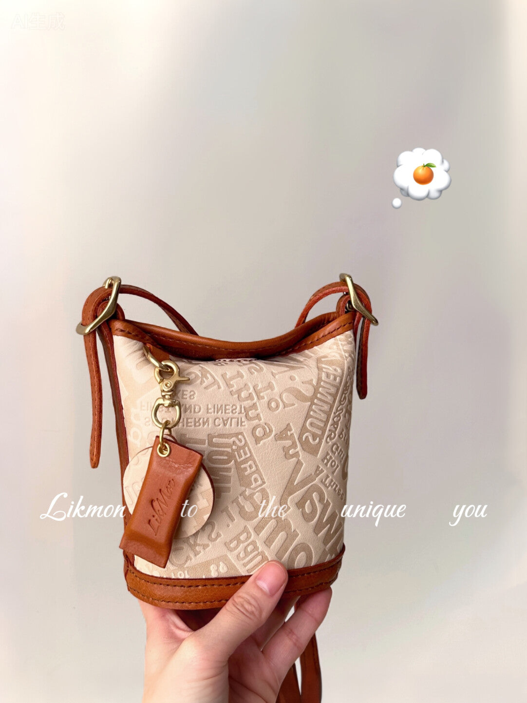 Vintage British Style Veg-Tan Leather Mini Crossbody | Bag | Three Fleas