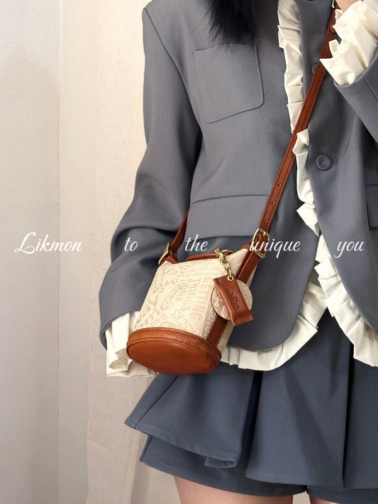 Vintage British Style Veg-Tan Leather Mini Crossbody | Bag | Three Fleas