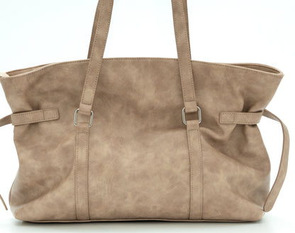Vintage Buckle Strap Leather Shoulder Bag | Bag | Three Fleas