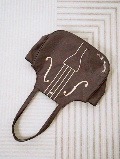 Vintage Embroidered Violin Shoulder Bag | Bag | Three Fleas