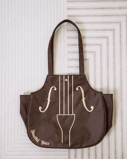 Vintage Embroidered Violin Shoulder Bag | Bag | Three Fleas