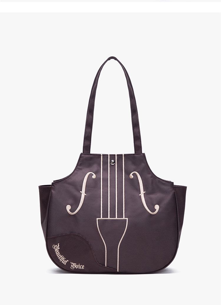 Vintage Embroidered Violin Shoulder Bag | Bag | Three Fleas