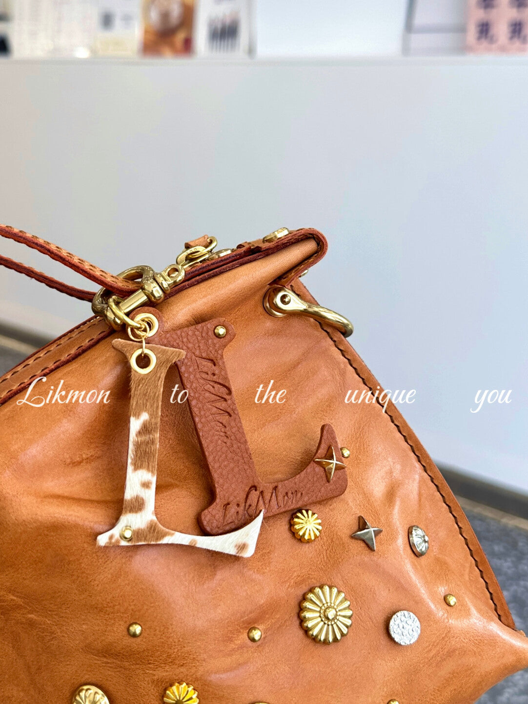 Vintage Honey Veg-Tan Leather Mini Tote | Bag | Three Fleas