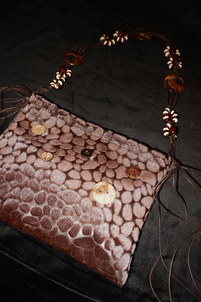 Vintage Leopard Beaded Bohemian Crossbody Bag