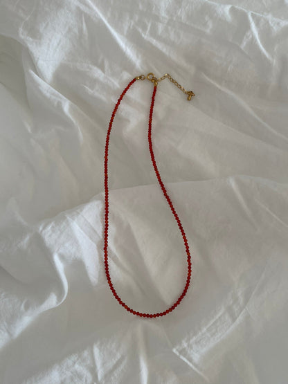 Vintage Red Agate Necklace