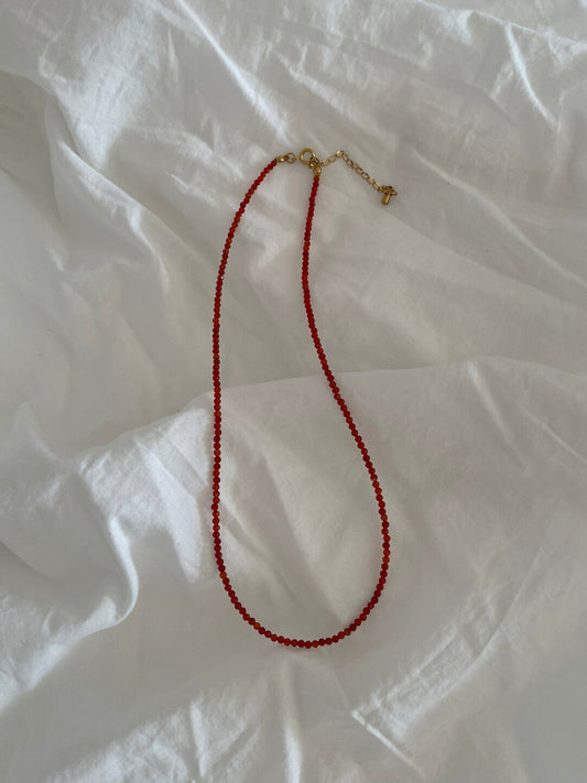 Vintage Red Agate Necklace