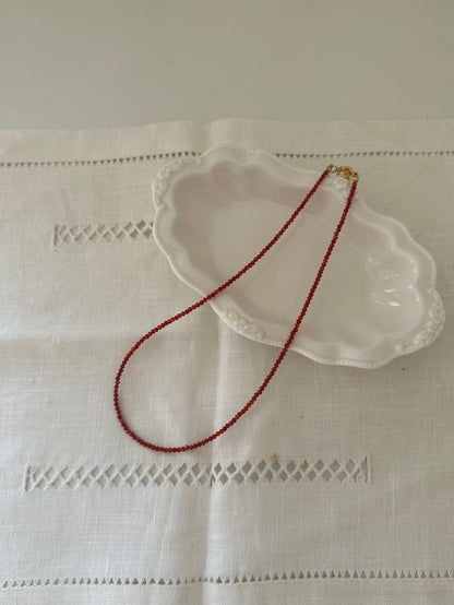 Vintage Red Agate Necklace