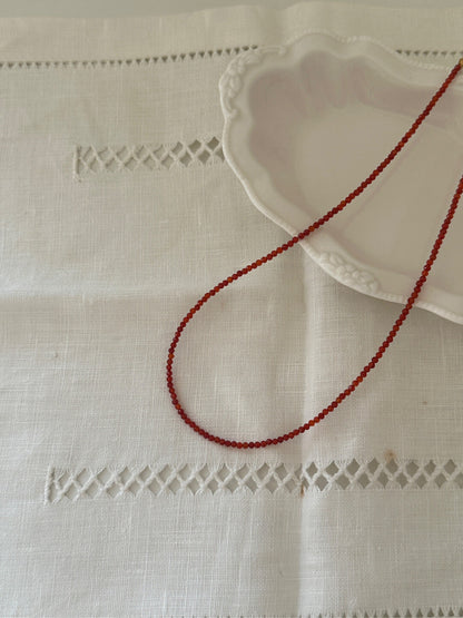 Vintage Red Agate Necklace