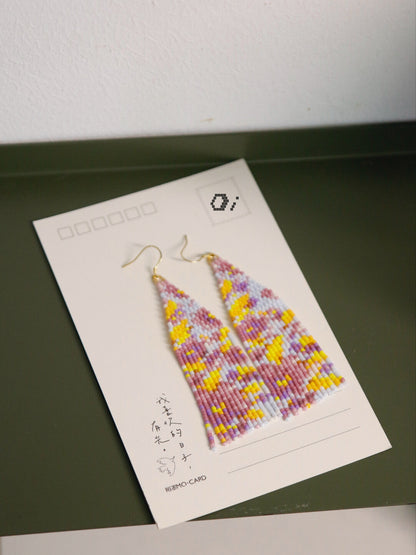 Water Lily MIYUKI Beaded Earrings