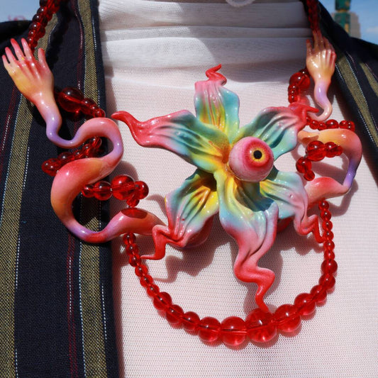 Weird Eye Blossom Necklace