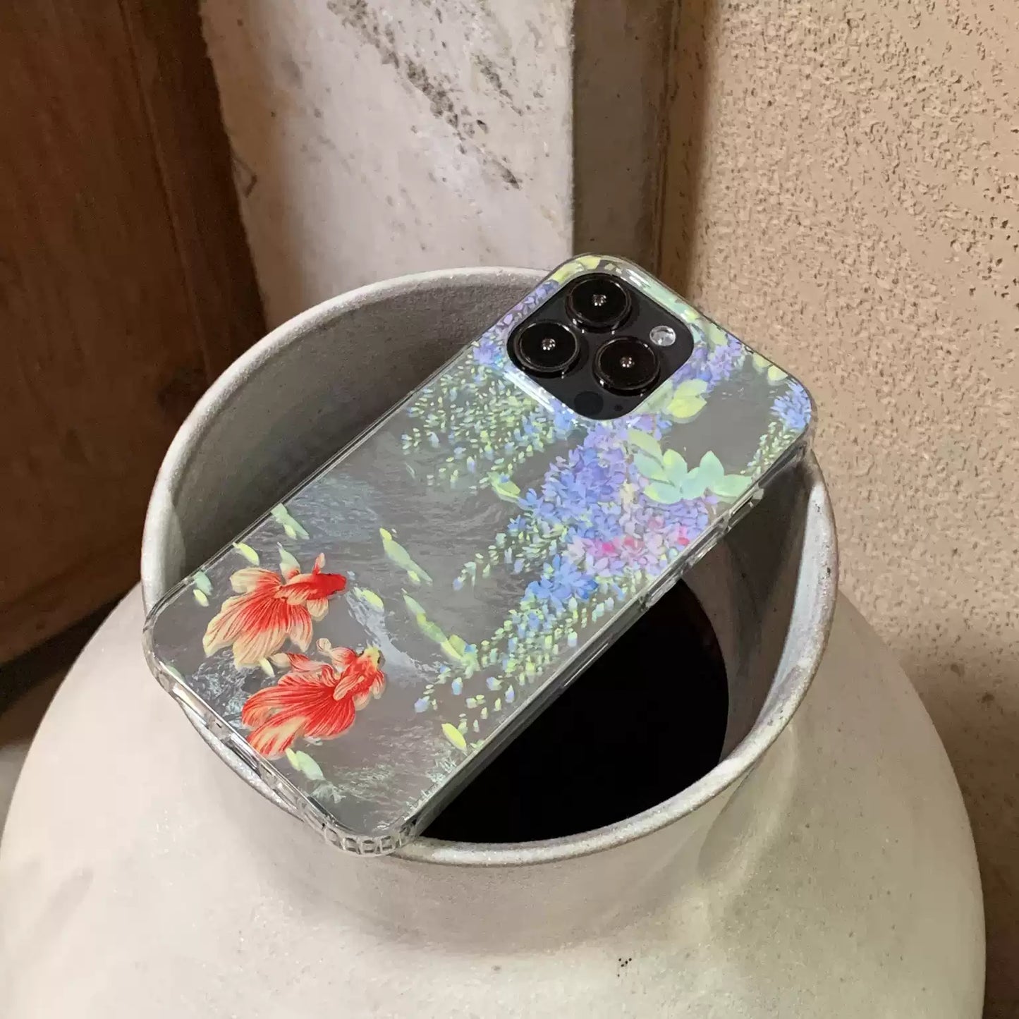 Wisteria Brocade IMD Dual-Layer Case