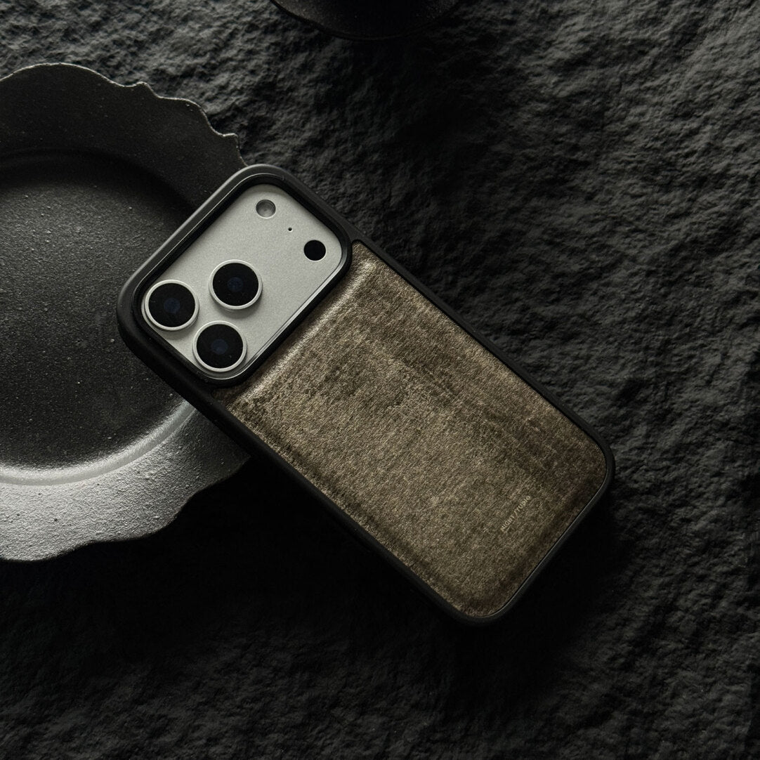 Wood Grain Print PU Phone Case