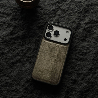 Wood Grain Print PU Phone Case