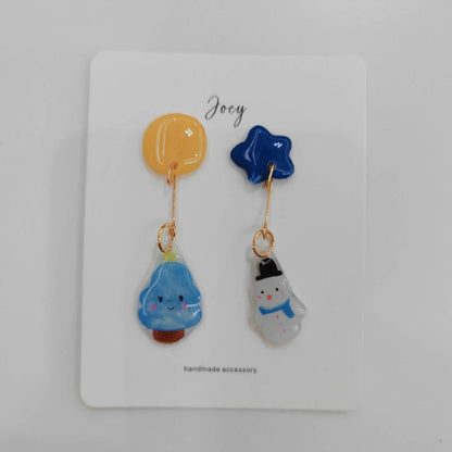 Xmas Collection Shrink Plastic Earrings