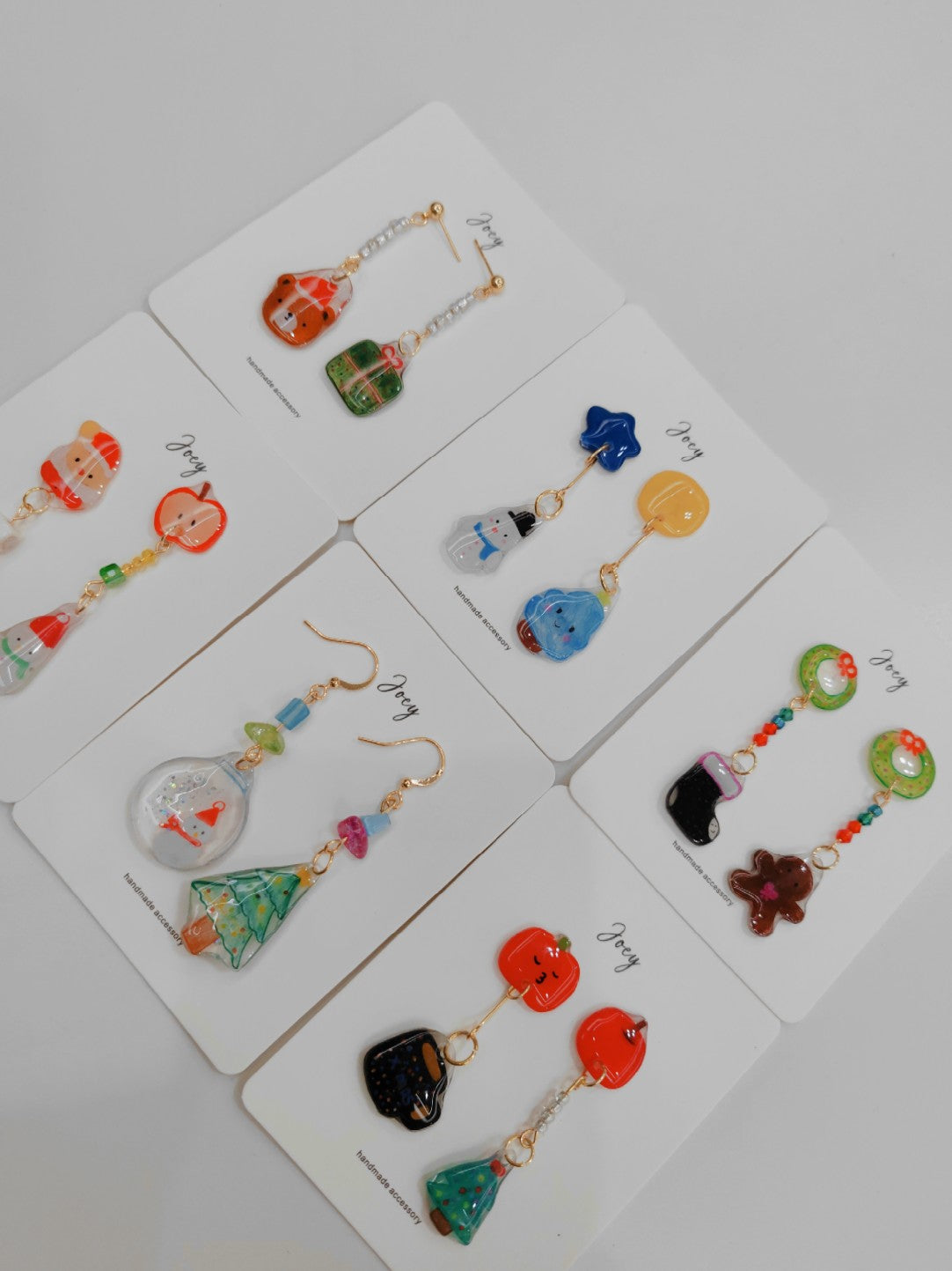 Xmas Collection Shrink Plastic Earrings