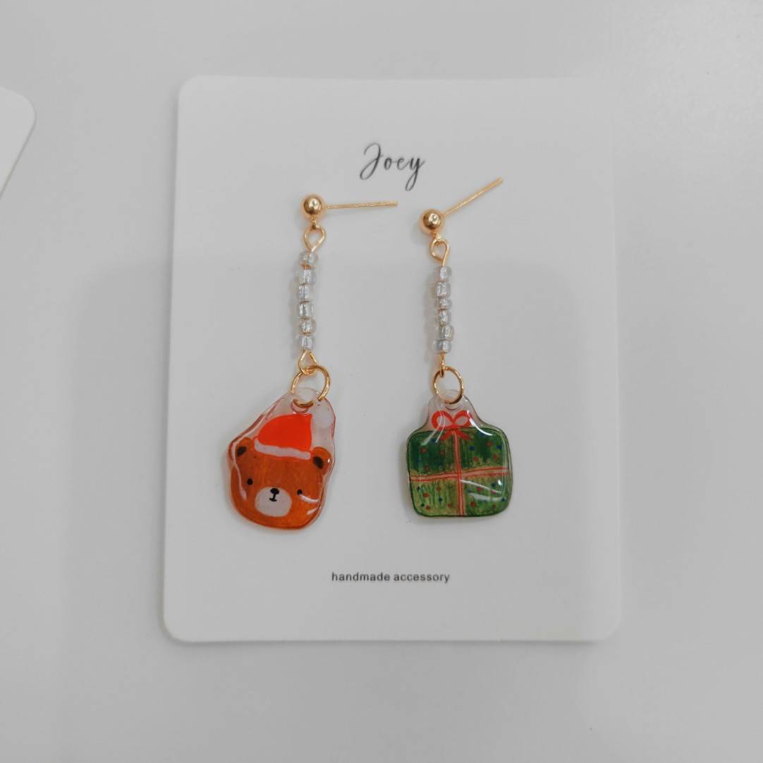 Xmas Collection Shrink Plastic Earrings