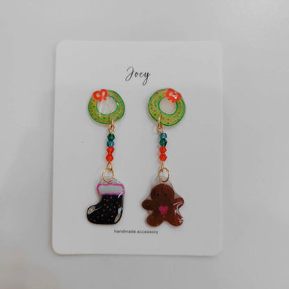 Xmas Collection Shrink Plastic Earrings