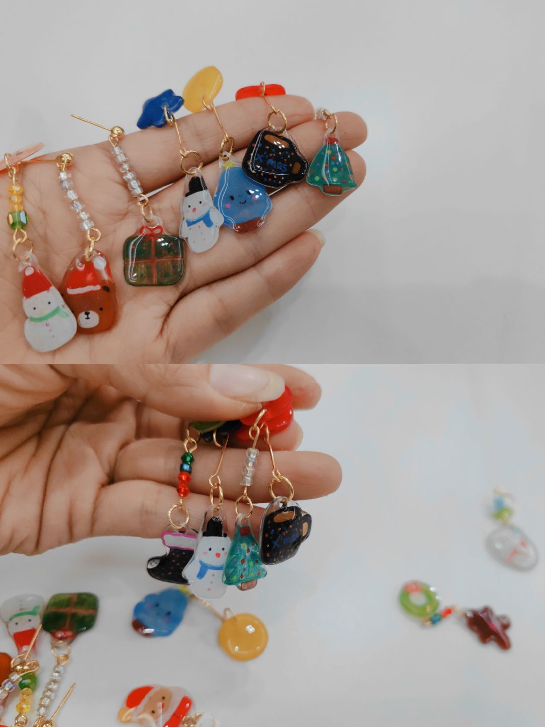 Xmas Collection Shrink Plastic Earrings