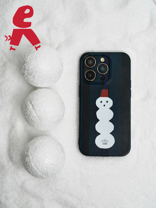 Xmas Snowman Printed Phone Case