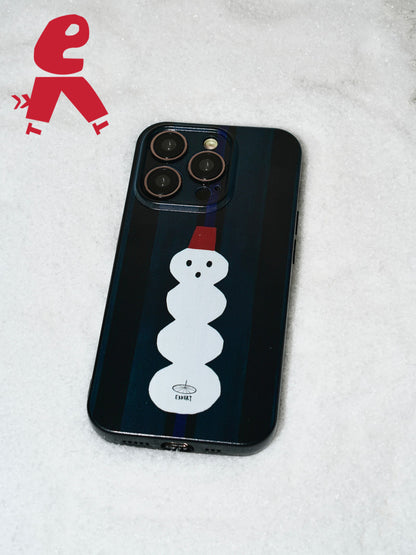 Xmas Snowman Printed Phone Case