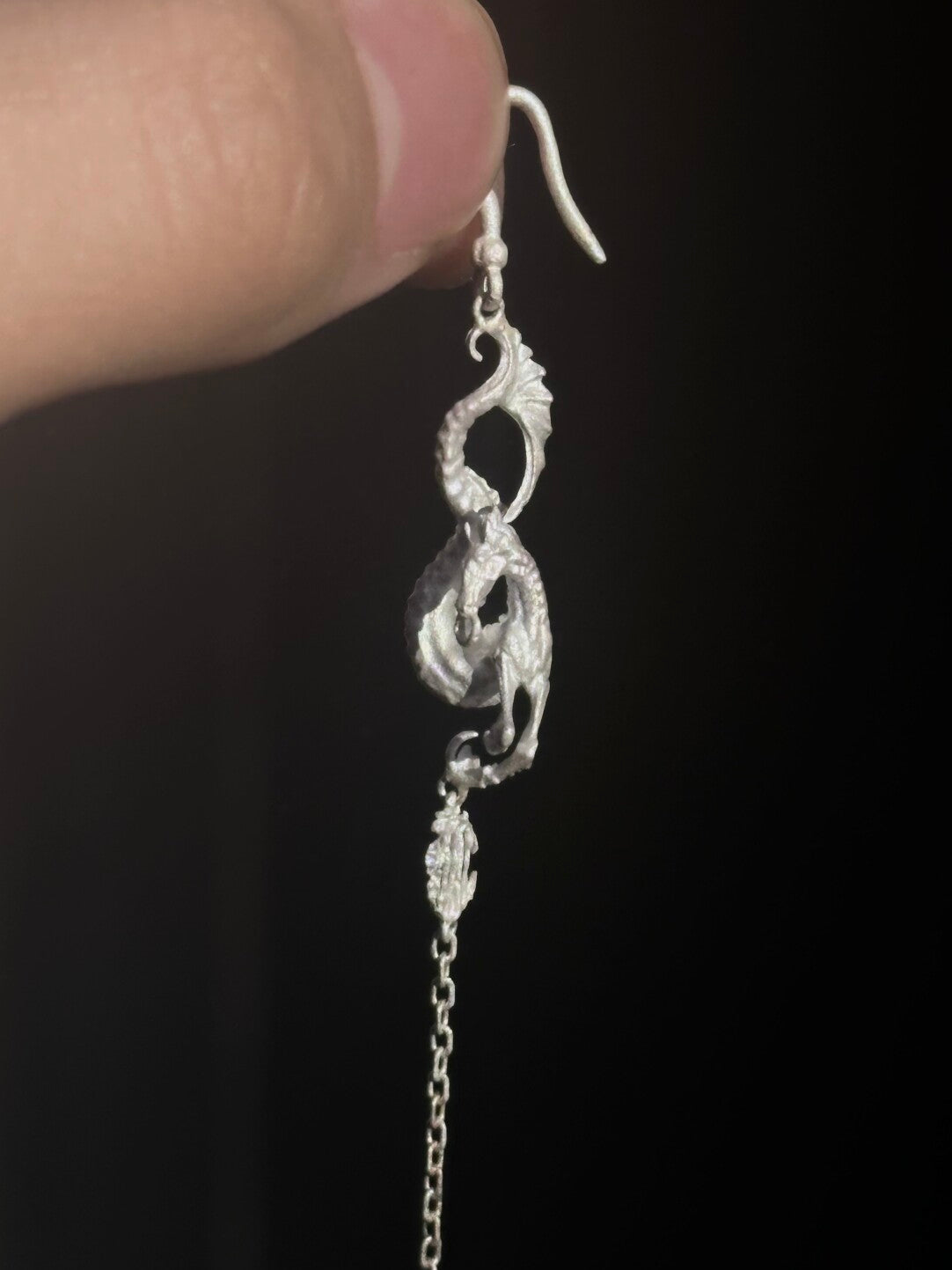 Yamsuph Seahorse Double Hook Earrings