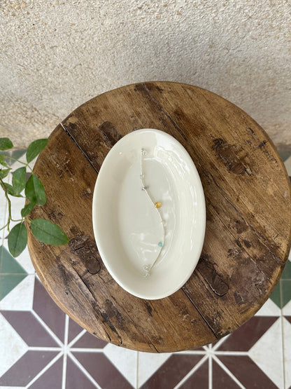 Yellow Green Natural Stone Beaded Bracelet